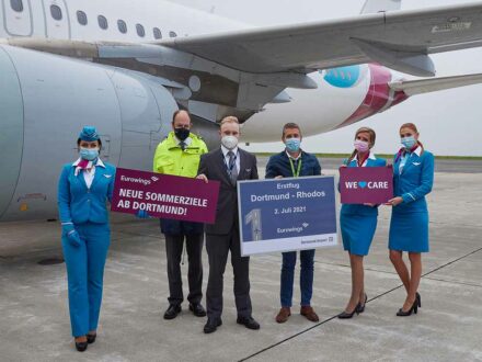 Erstflug nach Rhodos am 2.7.2021, Eurowings