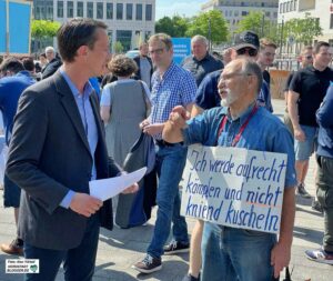 AfD-Bundestagskandidat Matthias Helferich hat sich in der Partei viele Feinde gemacht. Foto: Alex Völkel