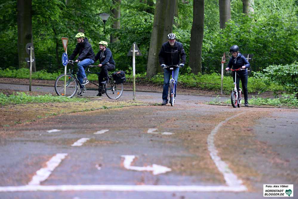 In den Ferien gibt es mehrere Angebote in der Verkehrssicherheitsschule im Fredenbaum. Archivbild: Alex Völkel