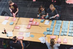 Blick ins Briefwahlzentrum