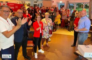 Gute Stimmung bei der SPD - sie konnte deutlich zulegen, auch in Dortmund.