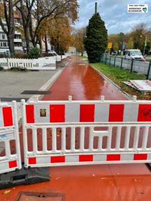 Die Radwall-Baustelle in der Dortmunder City steht sinnbildlich für das Umdenken in der Verkehrspolitik. 