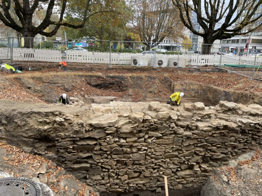 Innenseite der Stadtmauer am Schwanenturm