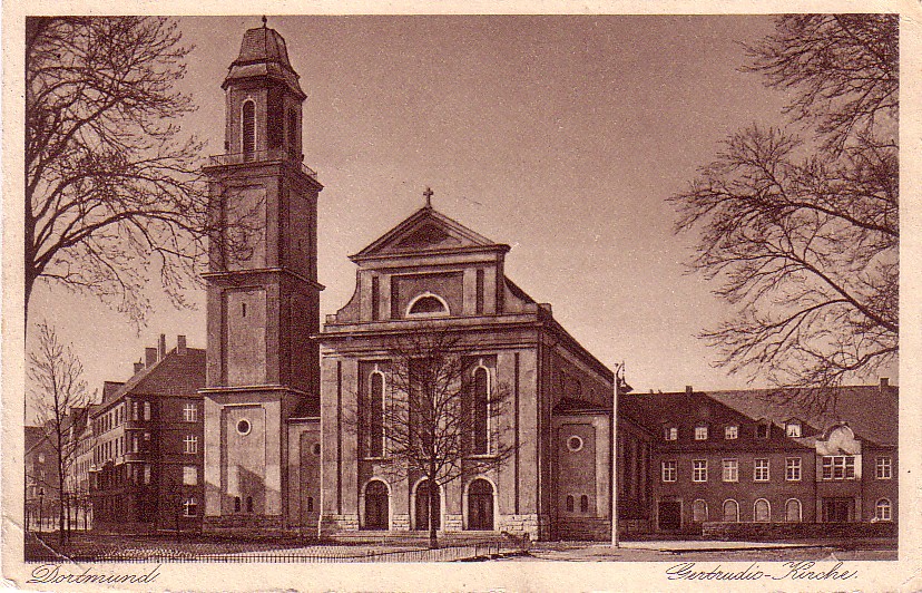 St. Gertrudis am Hackländer-Platz, Vorkriegsansicht (Sammlung Klaus Winter)