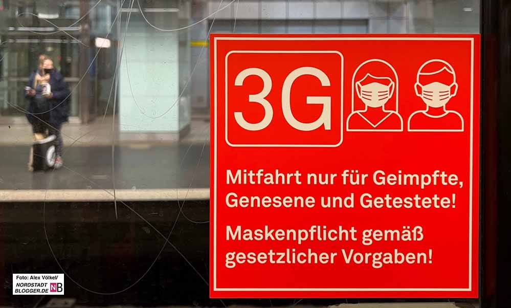 In Bussen und Bahnen gilt die 3G-Regelung und auch die Pflicht zum Tragen medizinischer Masken.