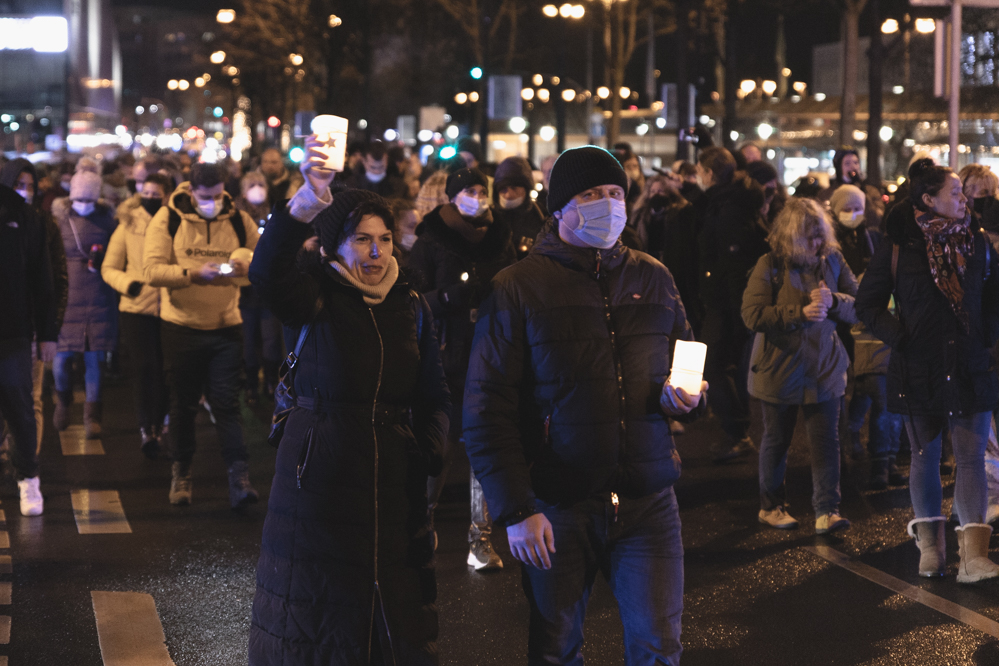 Bis zu 650 Menschen nahmen an dem Protest gegen die Corona-Maßnahmen teil.