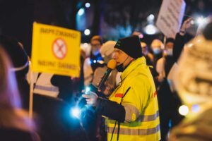 Artur Helios nahm vermehrt an Corona-Protesten teil.