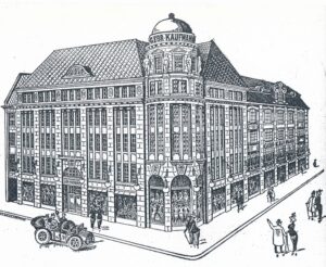 Geschäftshaus Gebr. Kaufmann, Neubau von 1915 (Dortmunder Zeitung, 08.11.1915)