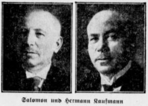 Salomon und Hermann Kaufmann (Dortmunder Zeitung, 25.09.1932)