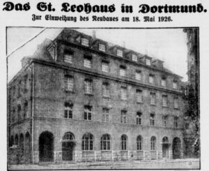 Das 1925/26 erbaute Leohaus (Castrop-Rauxeler Volkszeitung, 19.05.1926)