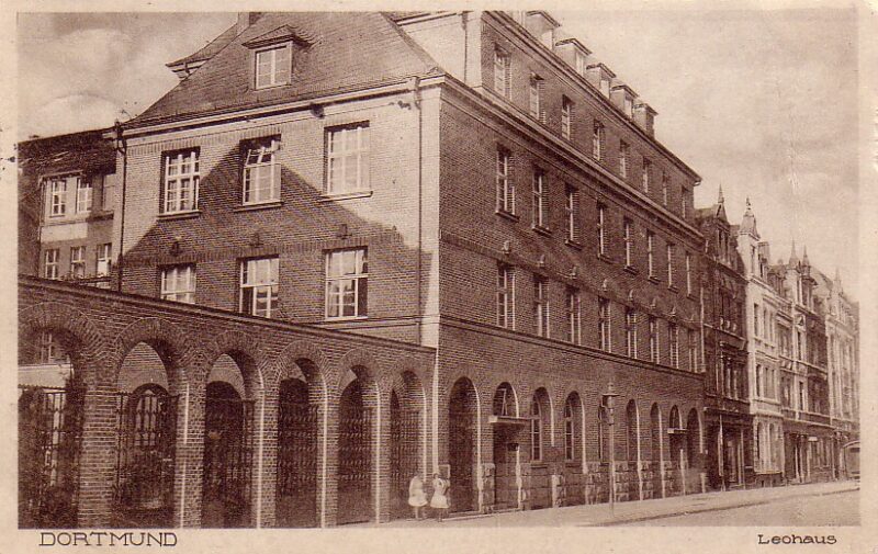 Das Leohaus an der Westerbleichstraße, um 1930 (Slg. Klaus Winter)