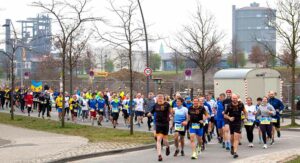 Der Spendenlauf „Dortmund läuft für die Ukraine“ startete auf Phoenix-West.