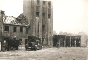 Die kriegszerstörte Nordwache, 1944/45 (Archiv Feuerwehr Dortmund)