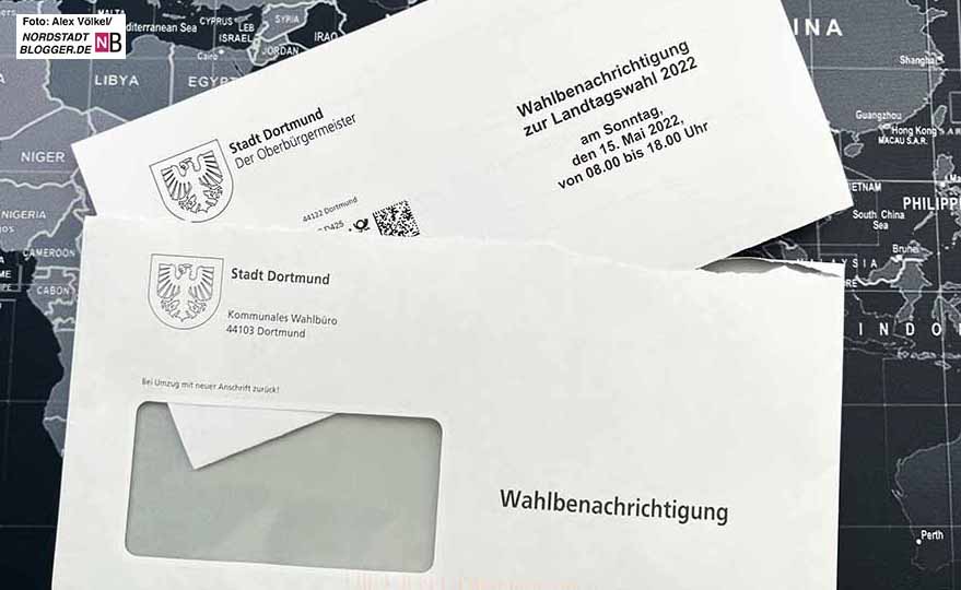 Zur Landtagswahl sind alleine in Dortmund 405.000 Wahlberechtigte zur Teilnahme aufgerufen.