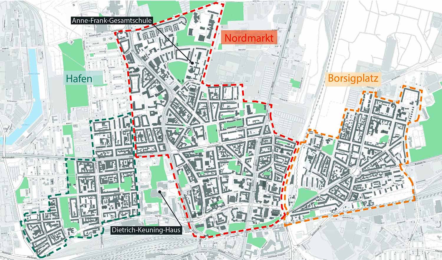 Das Amt für Stadterneuerung lädt zu drei Veranstaltungen zu den drei Nordstadt-Quartieren ein.