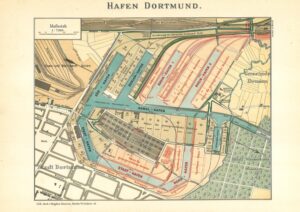 Hafenplan mit Union-Vorstadt (ca. 1910)