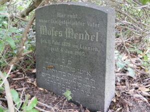 Grabstein für Moses Mendel, Mengede