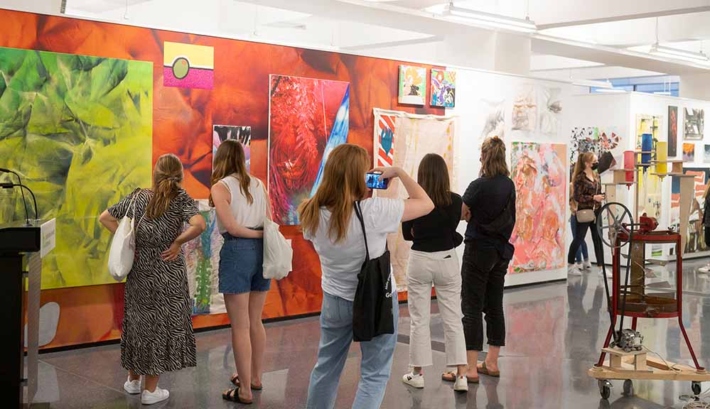 Der „Rundgang Kunst“ auf der Hochschuletage im Dortmunder U zeigt herausragende Werke von Kunststudierenden der TU Dortmund.