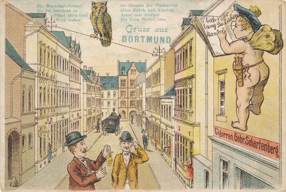 Die Marschallstraße als Ansichtskartenmotiv, um 1900 (Slg. Klaus Winter)