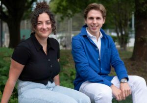 Lisa Discher (l.) und Justin Mindt werden vom Talentscouting der TU Dortmund begleitet. 