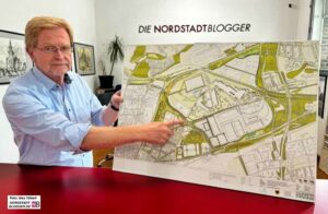 Planungsdezernent Ludger Wilde beim Interview in der Nordstadtblogger-Redaktion.