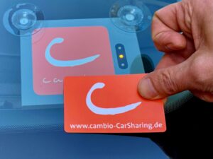 CarSharing Cambio; Cambio Karte zum Entsperren des Autos
