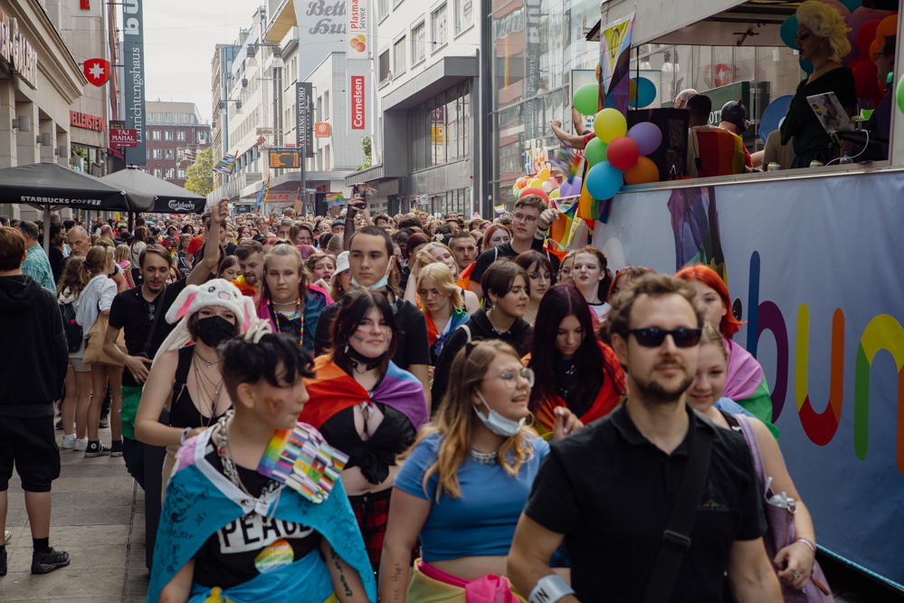 Die friedliche Demo lief über den Westen- und Ostenhellweg.