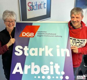 Jutta Reiter -und Klaus Waschulewski stellten die Veränderungen und Forderungen des DGB vor.