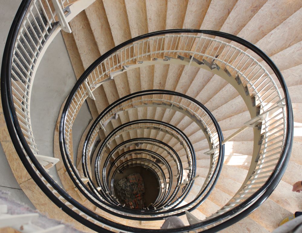 Das Treppenhaus im ehemaligen Gesundheitshaus