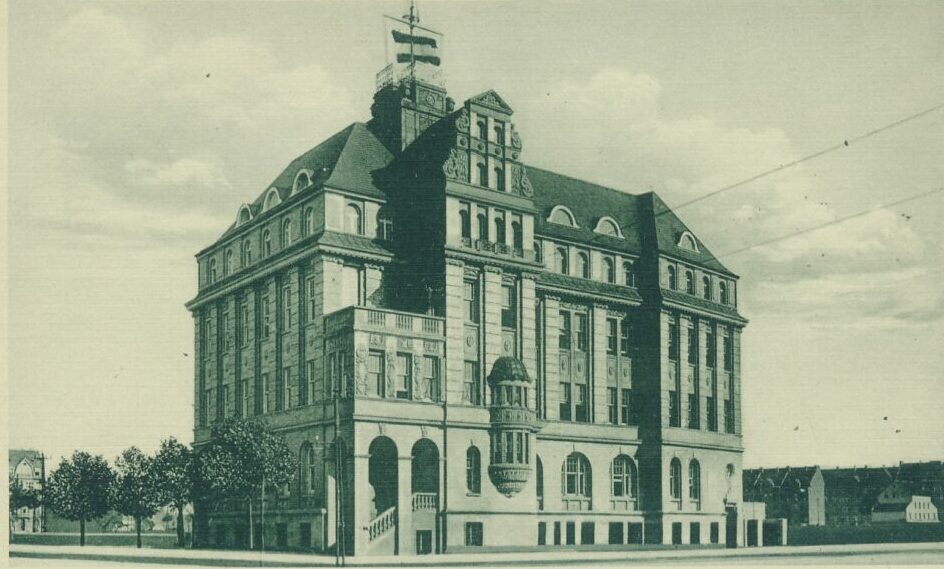 Der WTAG-Neubau an der Ecke Mallinckrodt- /Yorkstraße (heute Speestraße) (Sammlung Klaus Winter)