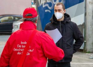 Lutz Rutkowski ist Sozialarbeiter bei bodo.