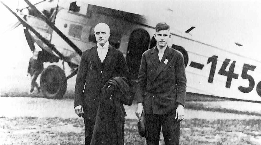 Fritz Weller (rechts) mit seinem Mistreiter aus dem Widerstand August Braun.