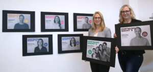 Jana-Larissa Marx (DEW) und Jennifer Rickers (Stadt) stellten die Plakatmotive vor.