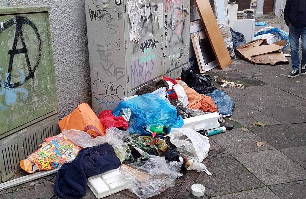 Auch die Bilanz zum kostenlosen Sperrmülltag im Hafen-Quartier viel gemischt aus.