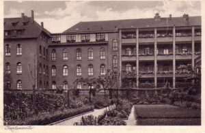 Ansicht vom Garten, um 1935