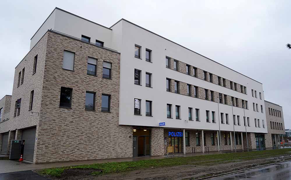 Die neue Polizeiwache Hombruch liegt an der Straße Luisenglück im „Hombrucher Bogen“.