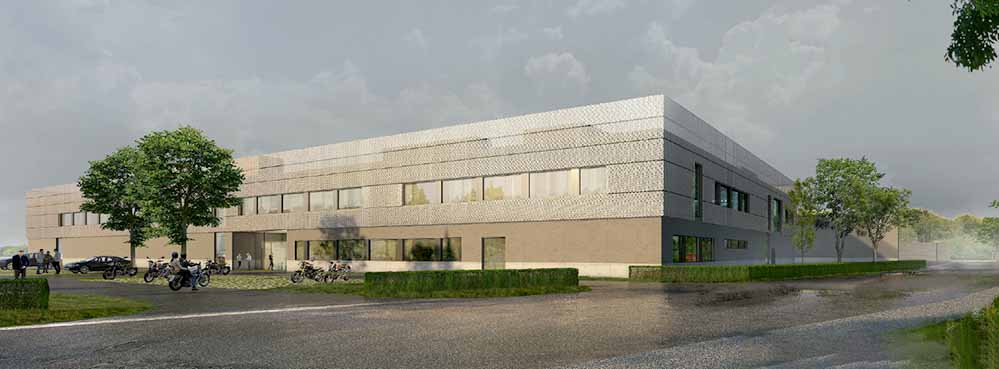 Bis 2024 soll auf dem ehemaligen Parkplatz P3 des Dortmund Airport ein neues Dienstgebäude für die Dortmunder Polizei gebaut werden.