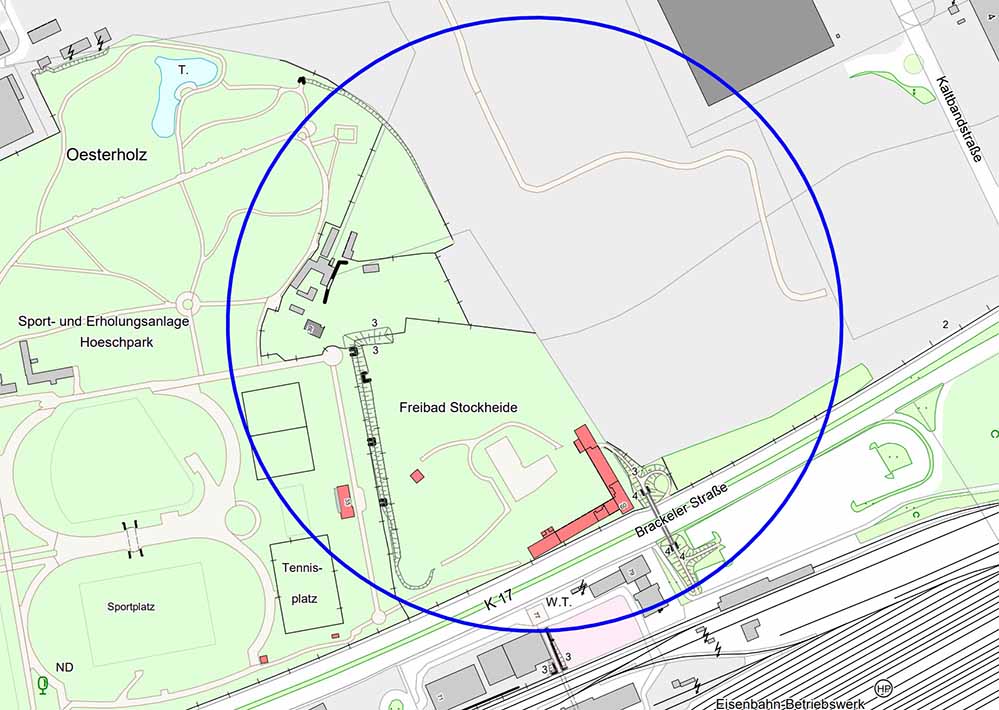 Aus Sicherheitsgründen muss deshalb das umliegende Gebiet in einem Radius von 250 Metern evakuiert werden.