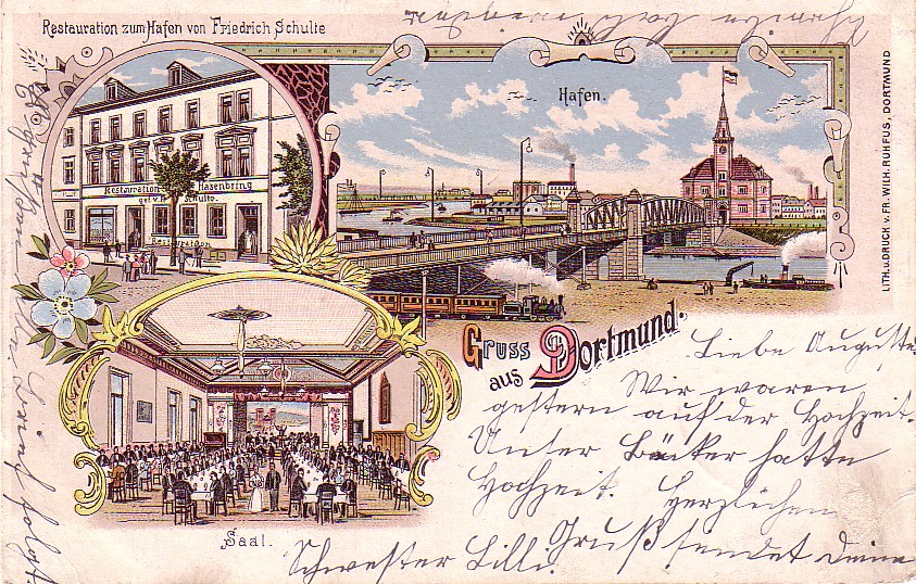 Um 1900 gab es auch eine Restauration Hasenbring in Hafennähe.