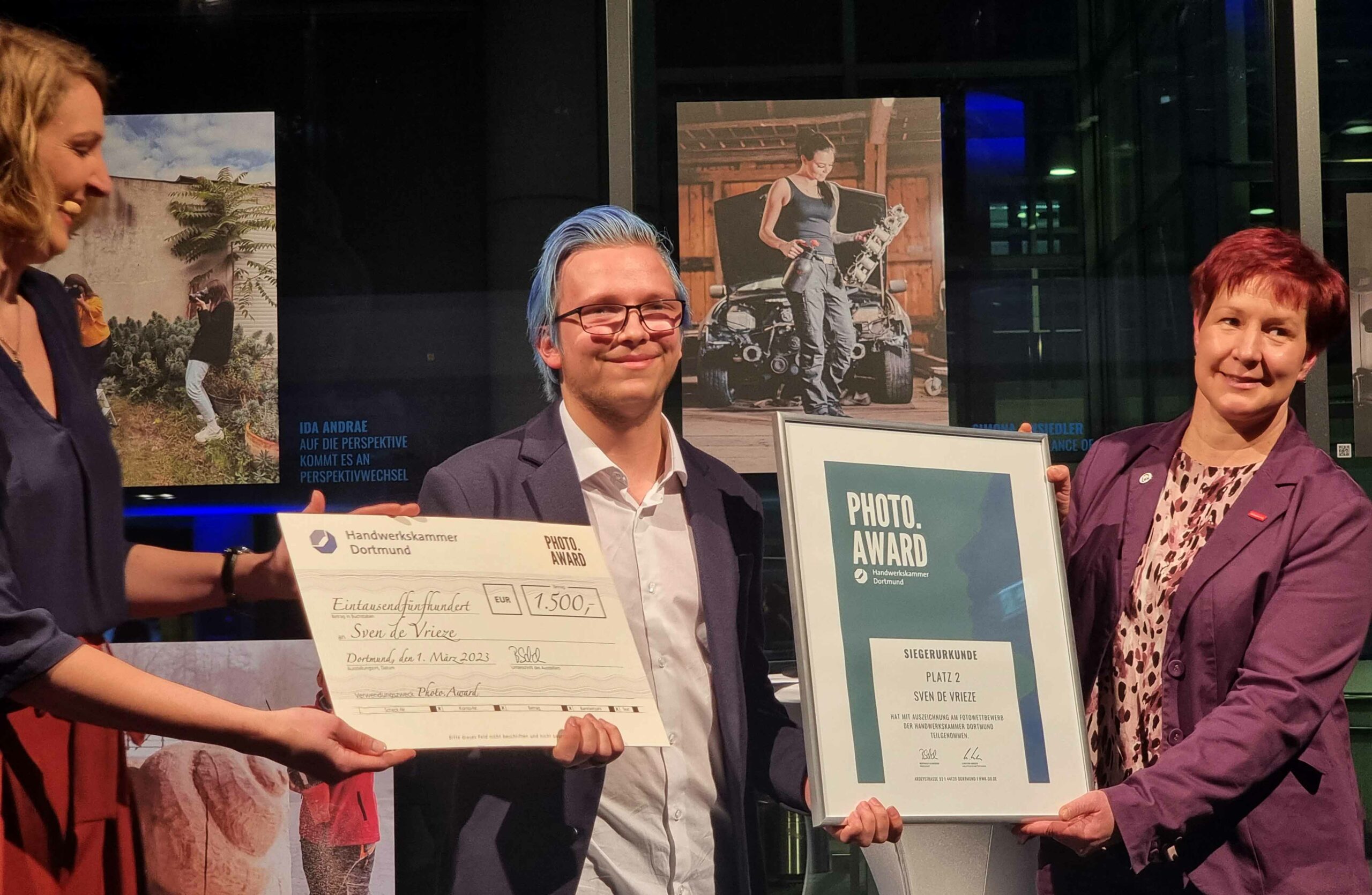 Sven de Vrieze holte den mit 1.500 Euro dotierten zweiten Platz.