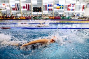 Blick ins Schwimmbad