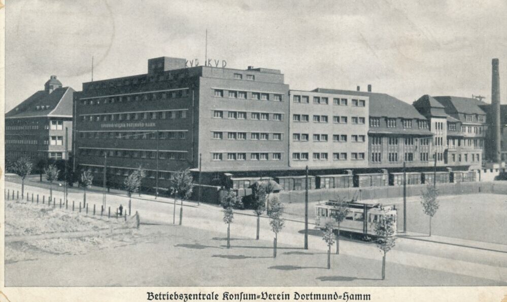 Betriebszentrale des Konsumvereins an der Bornstraße, 1935