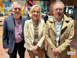 Manfred Hagedorn (Leiter des Fachbereichs Schule), Schuldezernentin Monika Nienaber-Willaredt und Michael Bonan (Leiter des Bereichs Schulorganisation und Schulentwicklungsplanung) standen Rede und Antwort.