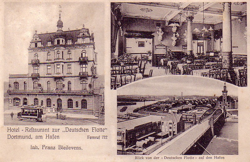 Der Gasthof Zur deutschen Flotte am Sunderweg, um 1910