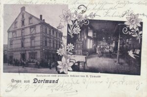 Das Haus Heiligegartenstraße 29 mit dem Restaurant zum goldenen Schloss, 1903.