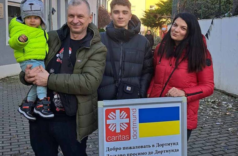 Yehor und seine Familie gehören zu den Menschen aus der Ukraine, die bei der Caritas Hilfe gesucht haben.