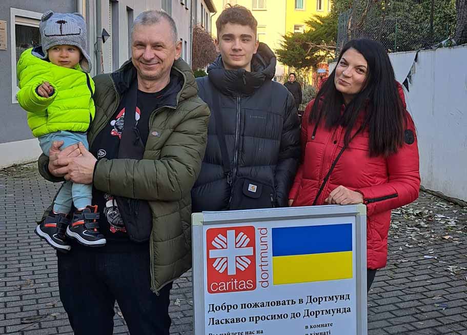 Yehor und seine Familie gehören zu den Menschen aus der Ukraine, die bei der Caritas Hilfe gesucht haben.