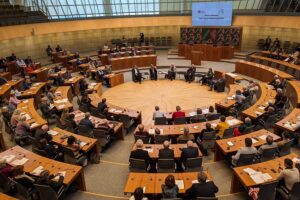 Die Veranstaltung anlässlich des 5. Tages der Städtepartnerschaften fand im Landtag NRW statt.