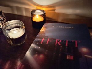 K.J. Ellingers Kriminalroman „Ifrit"