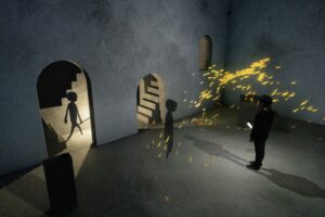 Joon Moon macht im Museum Ostwall in der Ausstellung "Kopfüber in Kunst" Kunsträume mit einer speziellen Technik von Augmented Reality besonders erlebbar.